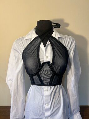 Daisy Corsets Mesh Halter Top